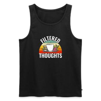 Coffee Gifts - Männer Premium Bio Tank Top - Schwarz - Vorne - AI Model Male 178 light (178cm)