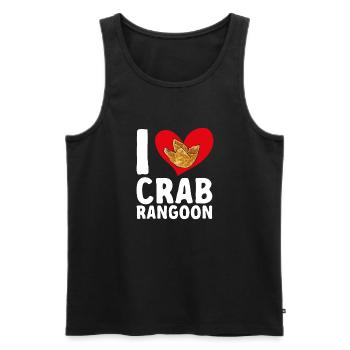 Krabben Rangoon Crab Rangoon - Men's Premium Organic Tank Top - black - Front - Michal (187cm)