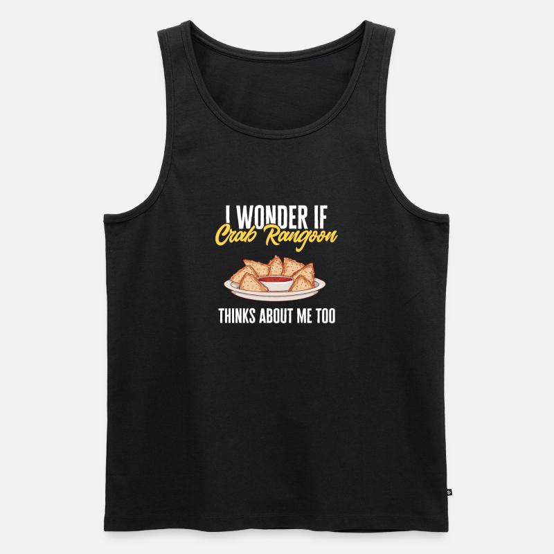 Krabben Rangoon Crab Rangoon - Männer Premium Bio Tank Top - Schwarz