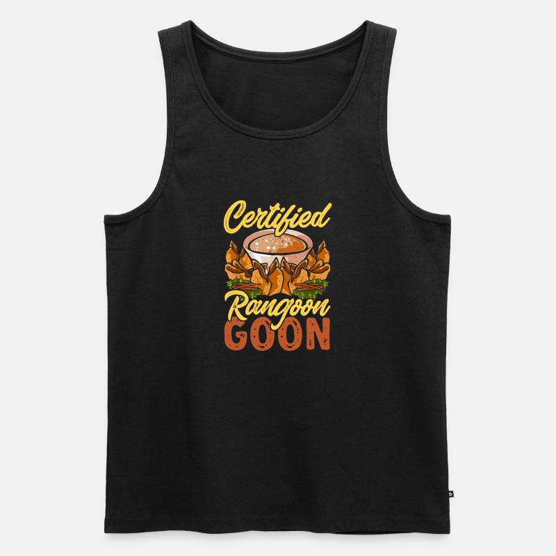 Krabben Rangoon Crab Rangoon - Männer Premium Bio Tank Top - Schwarz