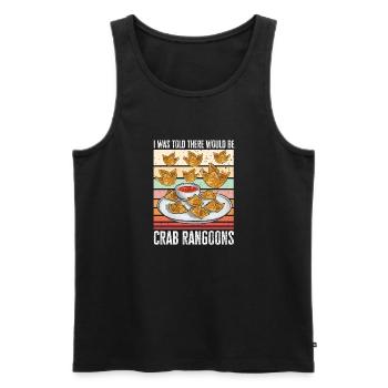 Krabben Rangoon Crab Rangoon - Men's Premium Organic Tank Top - black - Front - Michal (187cm)