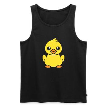 canard - Débardeur bio Premium Homme - noir - Devant - Michal (187cm)
