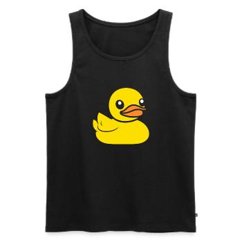 canard - Débardeur bio Premium Homme - noir - Devant - Michal (187cm)
