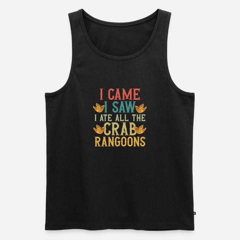 Krabben Rangoon Crab Rangoon - Männer Premium Bio Tank Top - Schwarz