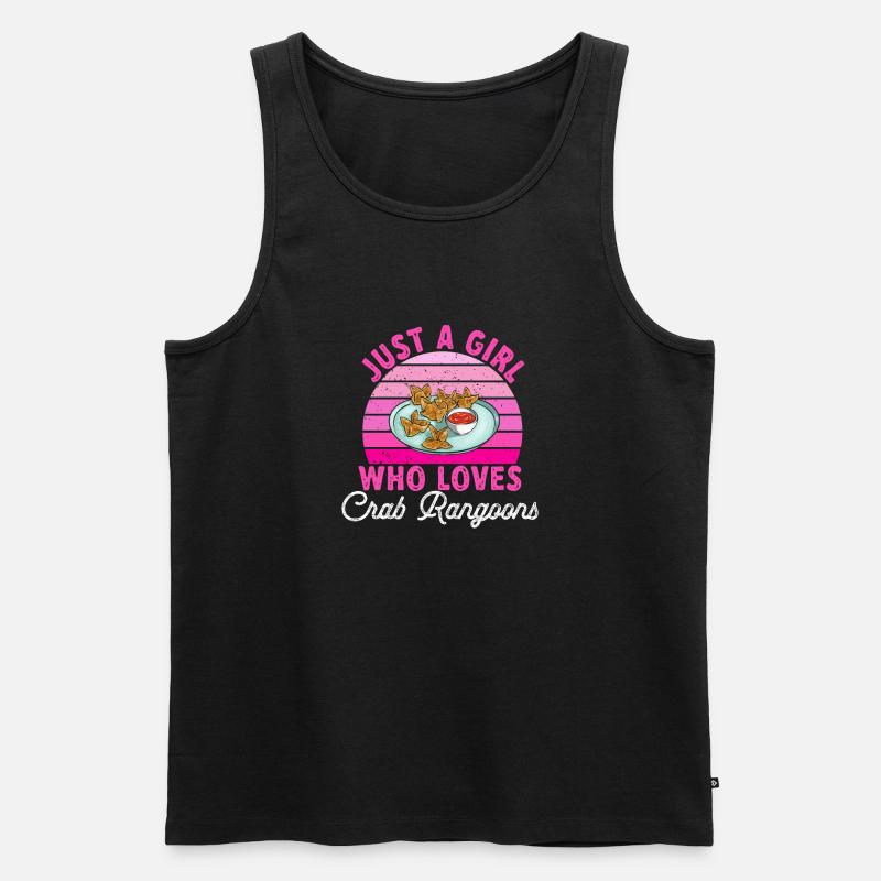 Krabben Rangoon Crab Rangoon - Männer Premium Bio Tank Top - Schwarz