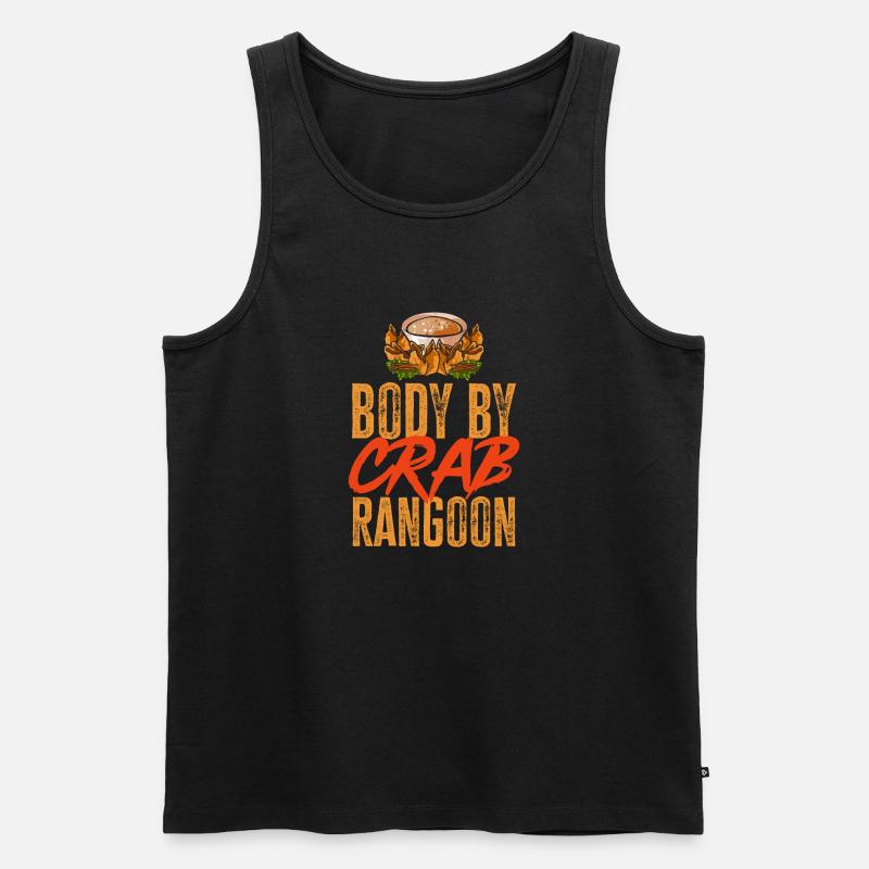 Krabben Rangoon Crab Rangoon - Männer Premium Bio Tank Top - Schwarz