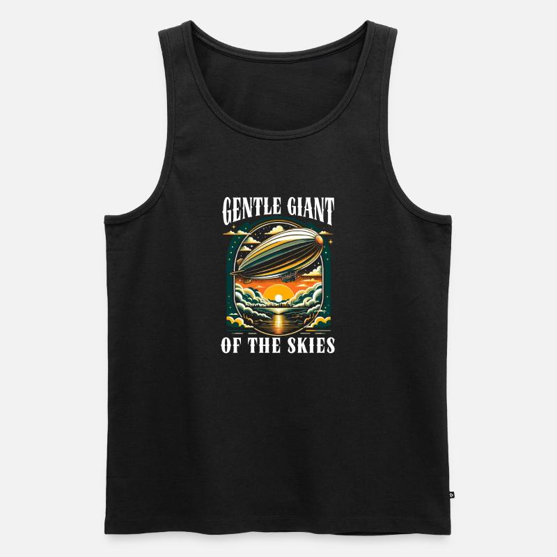 Luftschiff Zeppelin - Männer Premium Bio Tank Top - Schwarz