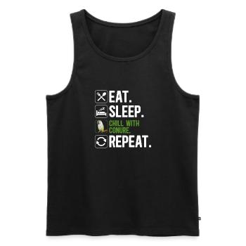 Molina Parakeet Parrot Bird Parakeet - Men's Premium Organic Tank Top - black - Front - Michal (187cm)