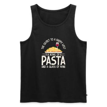 Italian Food Gifts - Männer Premium Bio Tank Top - Schwarz - Vorne - AI Model Male 178 light (178cm)