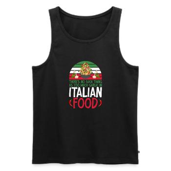 Italian Food Gifts - Männer Premium Bio Tank Top - Schwarz - Vorne - AI Model Male 178 light (178cm)
