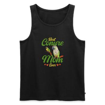 Molinasittich Papagei Vogel Sittich - Männer Premium Bio Tank Top - Schwarz - Vorne - Michal (187cm)