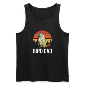 Molina Parakeet Parrot Bird Parakeet - Men's Premium Organic Tank Top - black - Front - Michal (187cm)