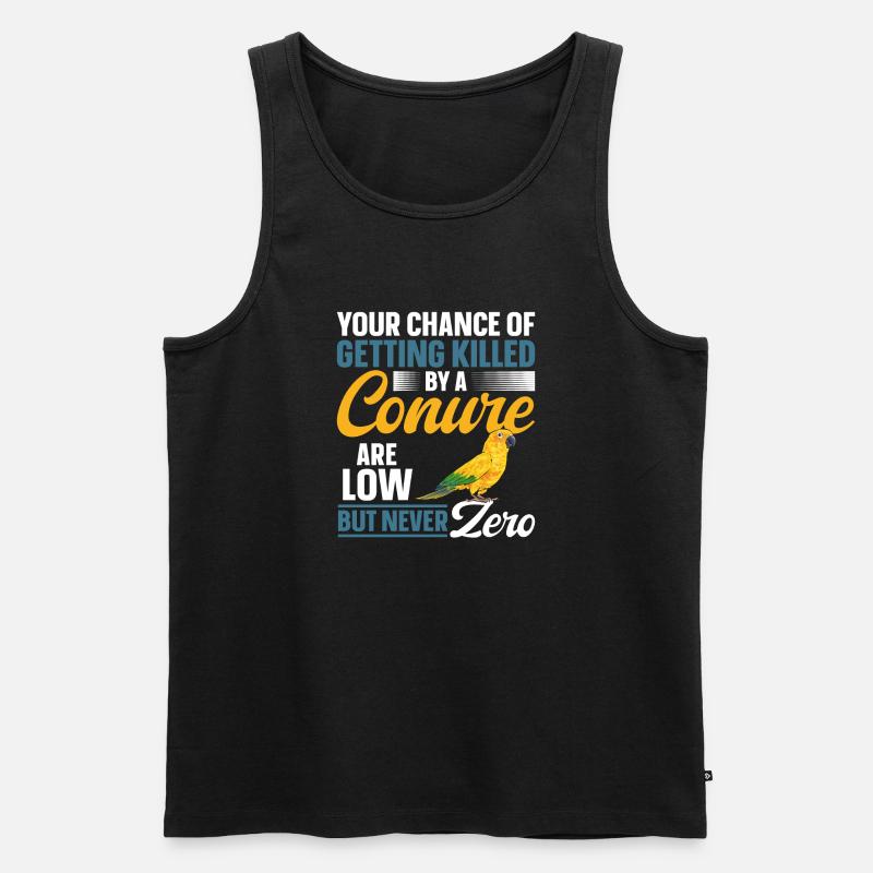 Sonnensittich Papagei Sittich Vogel - Männer Premium Bio Tank Top - Schwarz