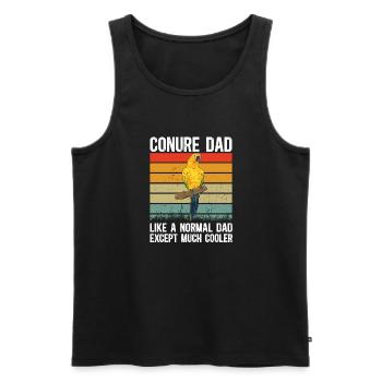 Parakeet Parrot Parakeet Bird - Men's Premium Organic Tank Top - black - Front - Michal (187cm)