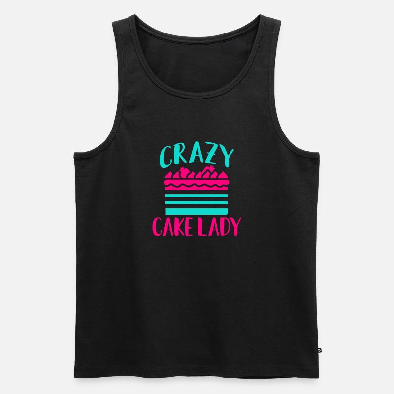 Cake Lover Cake Gift - Männer Premium Bio Tank Top - Schwarz