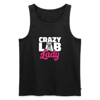 Silberner Labrador Retriever Silberner Lab - Männer Premium Bio Tank Top - Schwarz - Vorne - AI Model Male 178 light (178cm)