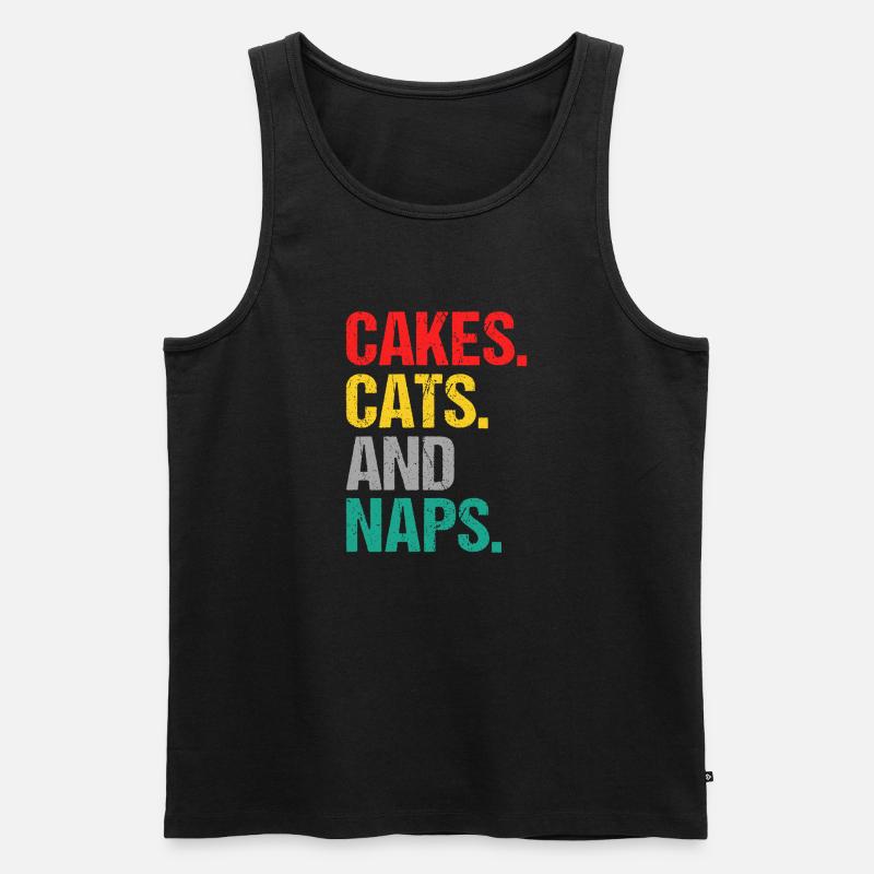 Cake Lover Cake Gift - Männer Premium Bio Tank Top - Schwarz