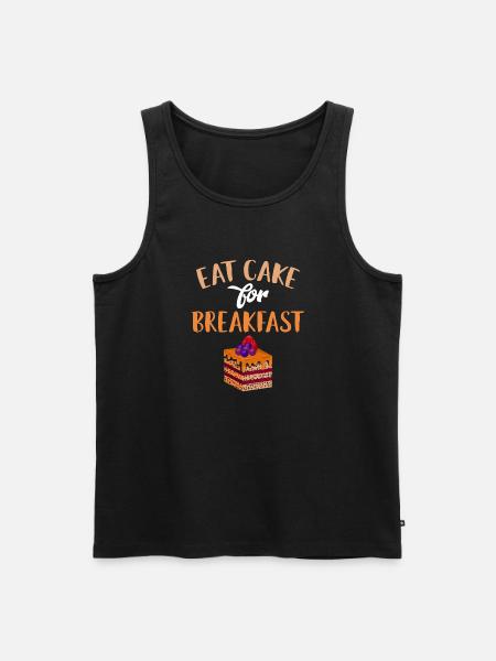 Cake Lover Cake Gift - Men's Premium Organic Tank Top - black