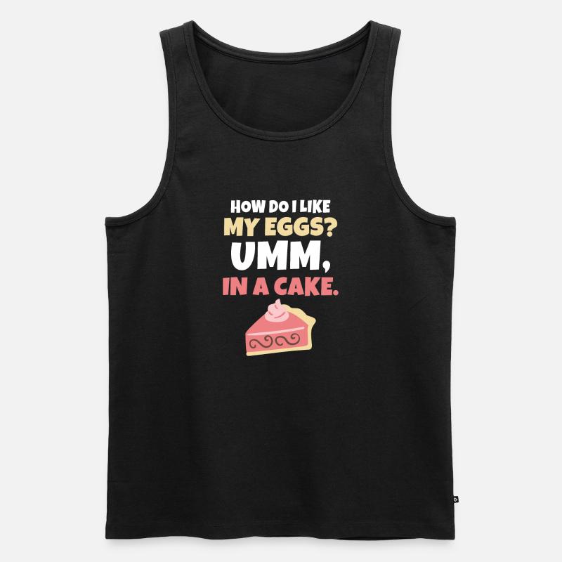 Cake Lover Cake Gift - Männer Premium Bio Tank Top - Schwarz