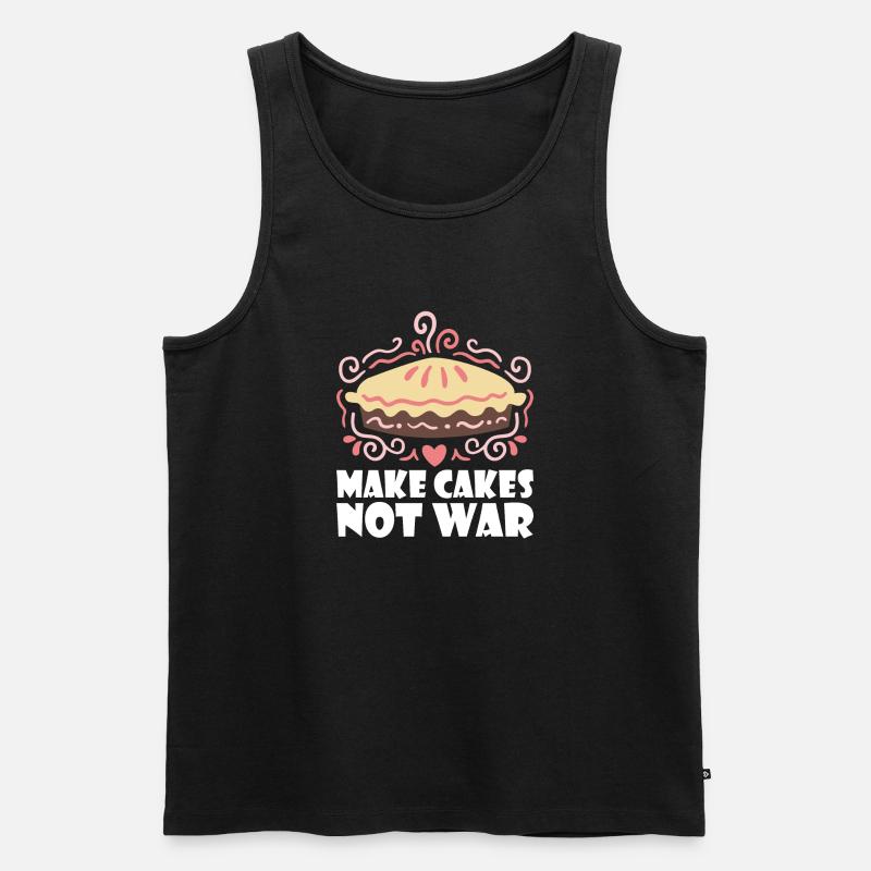 Cake Lover Cake Gift - Männer Premium Bio Tank Top - Schwarz
