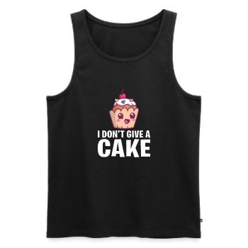 Cake Lover Cake Gift - Men's Premium Organic Tank Top - black - Front - AI Model Male 178 light (178cm)