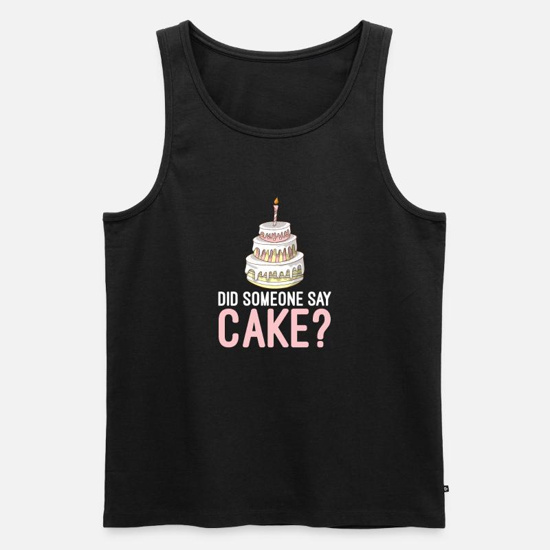 Cake Lover Cake Gift - Männer Premium Bio Tank Top - Schwarz