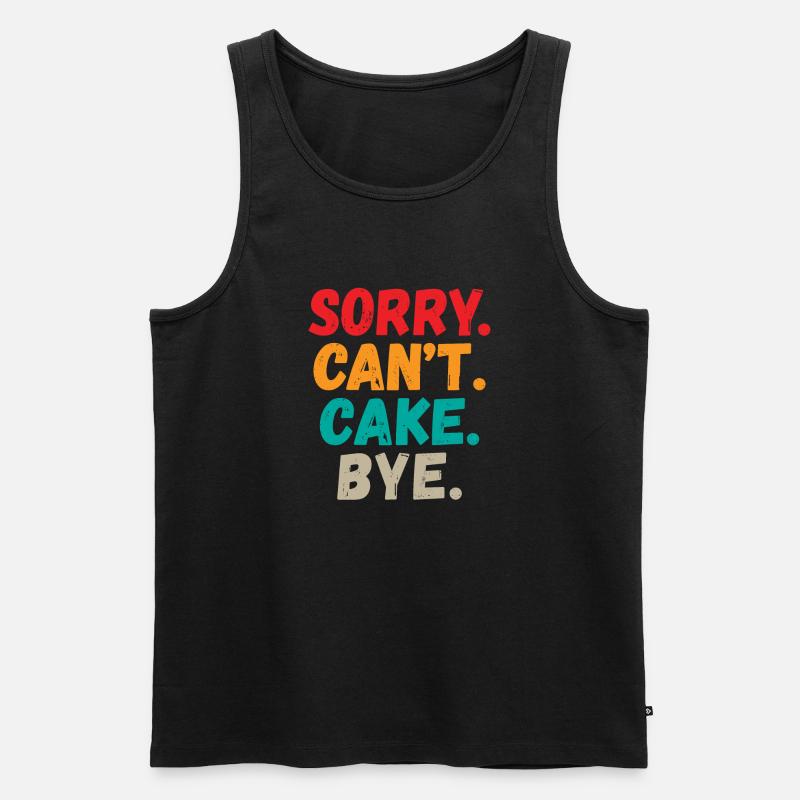 Cake Lover Cake Gift - Männer Premium Bio Tank Top - Schwarz