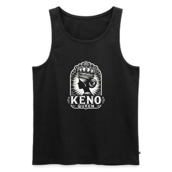 Keno Gambling Casino Game Lover Joueurs de loterie - Débardeur bio Premium Homme - noir - Devant - AI Model Male 178 light (178cm)