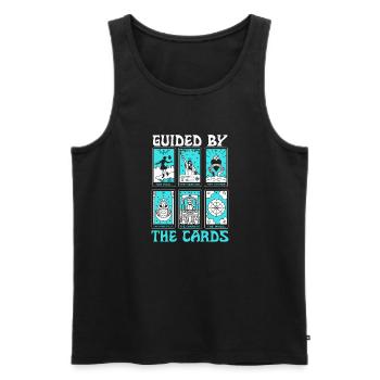 Tarotkartenleser, Kartomantien-enthusiast, - Männer Premium Bio Tank Top - Schwarz - Vorne - AI Model Male 178 light (178cm)