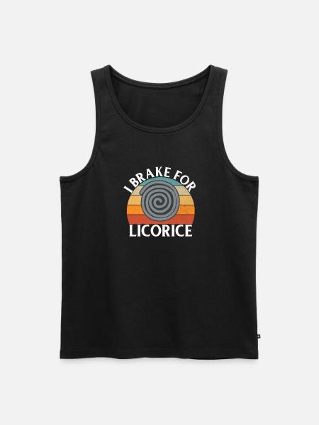 Licorice Gifts - Men's Premium Organic Tank Top - black