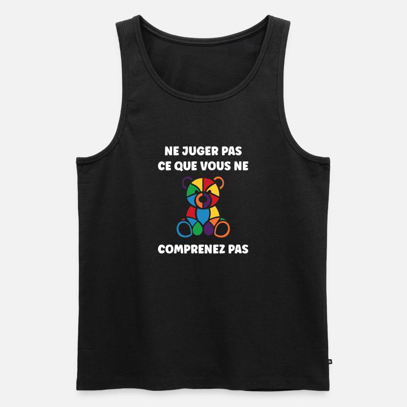 Ne juger pas ce que vous comprenez pas - Débardeur bio Premium Homme - noir