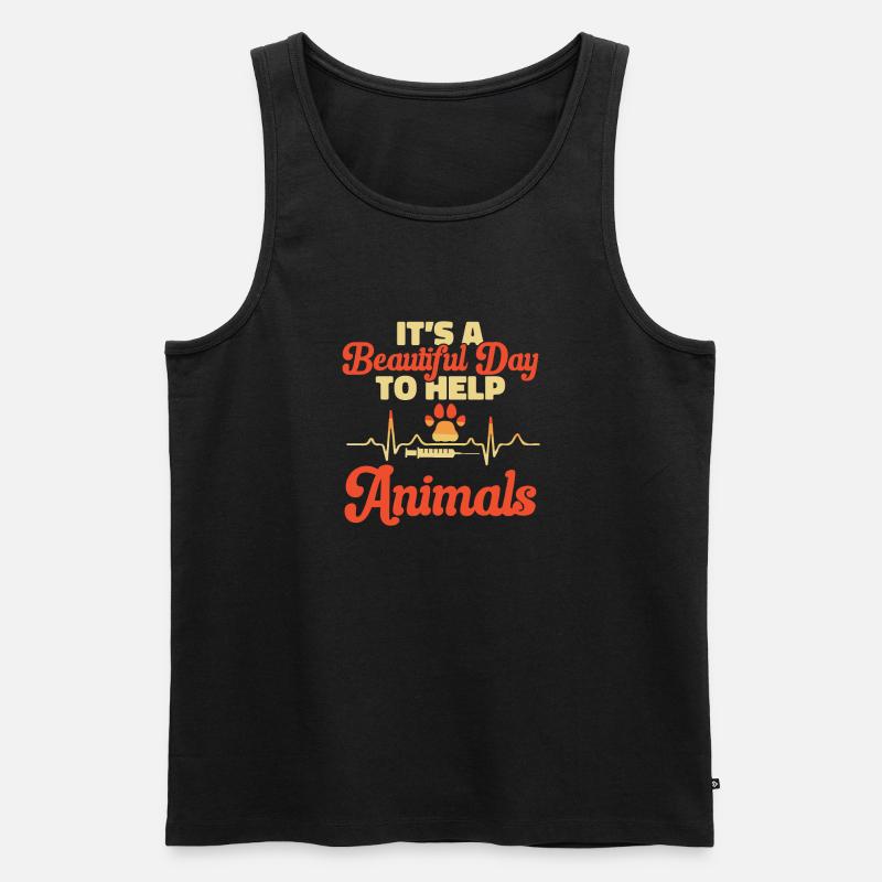 Vet Tech Veterinary Veterinary Technician - Men's Premium Organic Tank Top - black