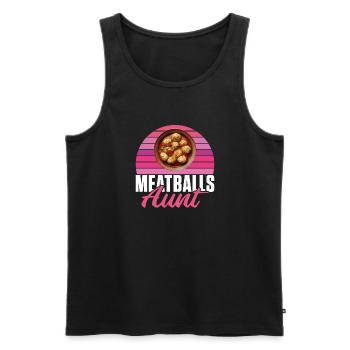 Meatball Lovers Gifts - Men's Premium Organic Tank Top - black - Front - AI Model Male 178 light (178cm)