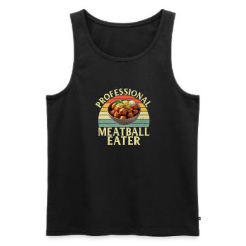 Cadeaux pour les amateurs de boulettes de viande - Débardeur bio Premium Homme - noir - Devant - Michal (187cm)