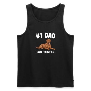 Fuchsroter Labrador Retriever Fox Red Labrador - Männer Premium Bio Tank Top - Schwarz - Vorne - Michal (187cm)