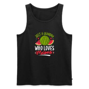 Melon Gift - Männer Premium Bio Tank Top - Schwarz - Vorne - Michal (187cm)