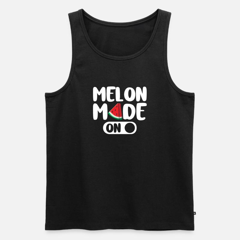 Melon Gift - Männer Premium Bio Tank Top - Schwarz