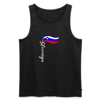Slovenija Herkunft Slowenische Flagge Balkan - Männer Premium Bio Tank Top - Schwarz - Vorne - Michal (187cm)