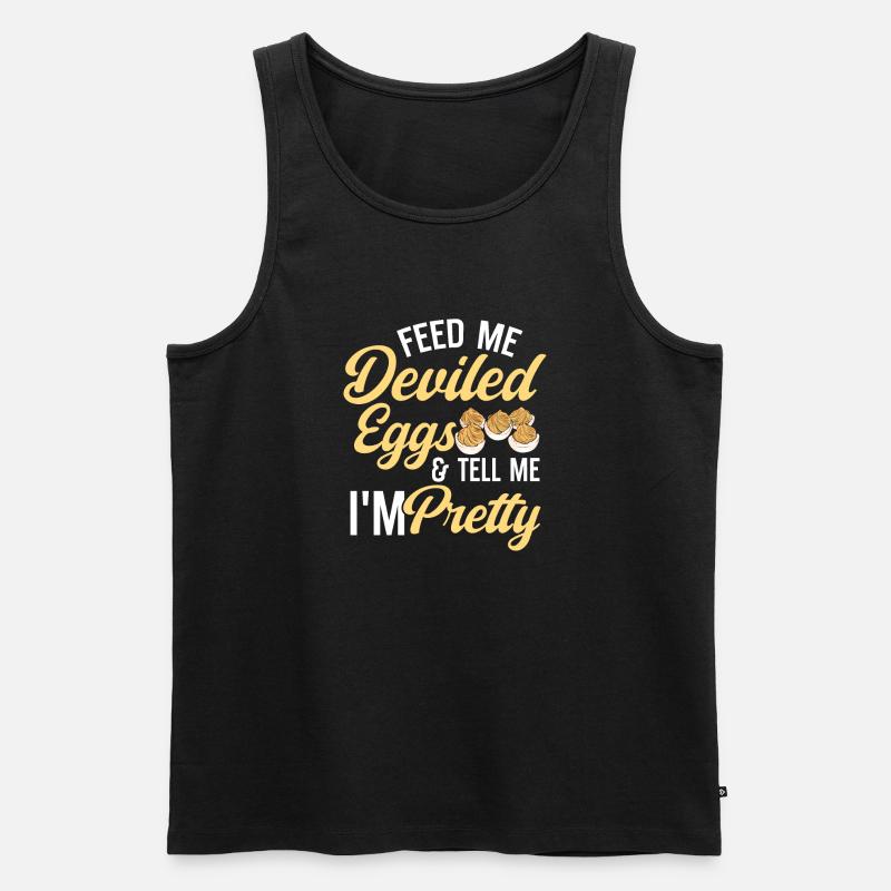 Stuffed Eggs Deviled Eggs - Men's Premium Organic Tank Top - black