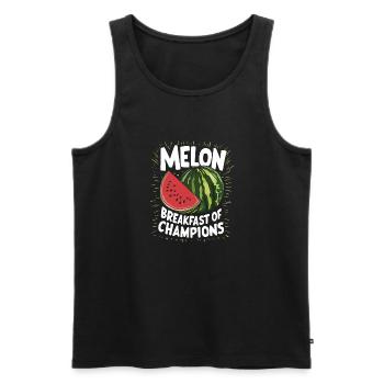 Melon Poison - Débardeur bio Premium Homme - noir - Devant - Michal (187cm)