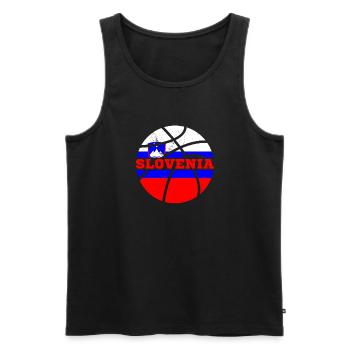 Slowenien Balkanland Slovenija Flagge Reise - Männer Premium Bio Tank Top - Schwarz - Vorne - Michal (187cm)
