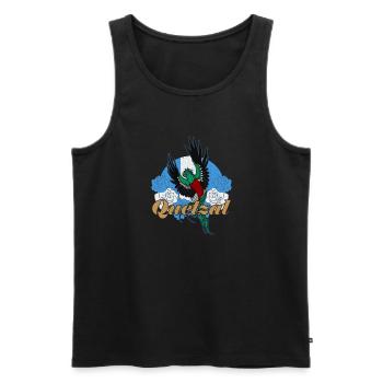 Quetzalteca Vogel Tropisch Antigua Guatemala - Männer Premium Bio Tank Top - Schwarz - Vorne - Michal (187cm)