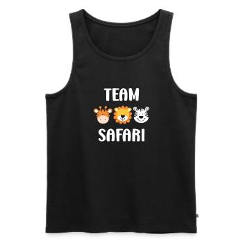 Team-Safari - Männer Premium Bio Tank Top - Schwarz - Vorne - AI Model Male 178 light (178cm)