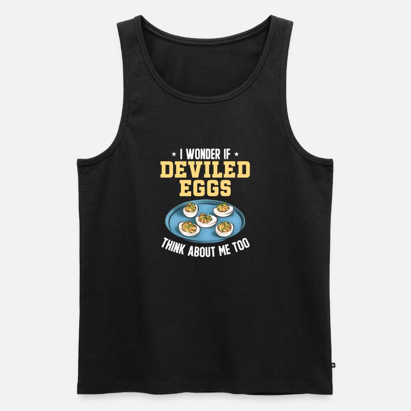 Stuffed Eggs Deviled Eggs - Men's Premium Organic Tank Top - black