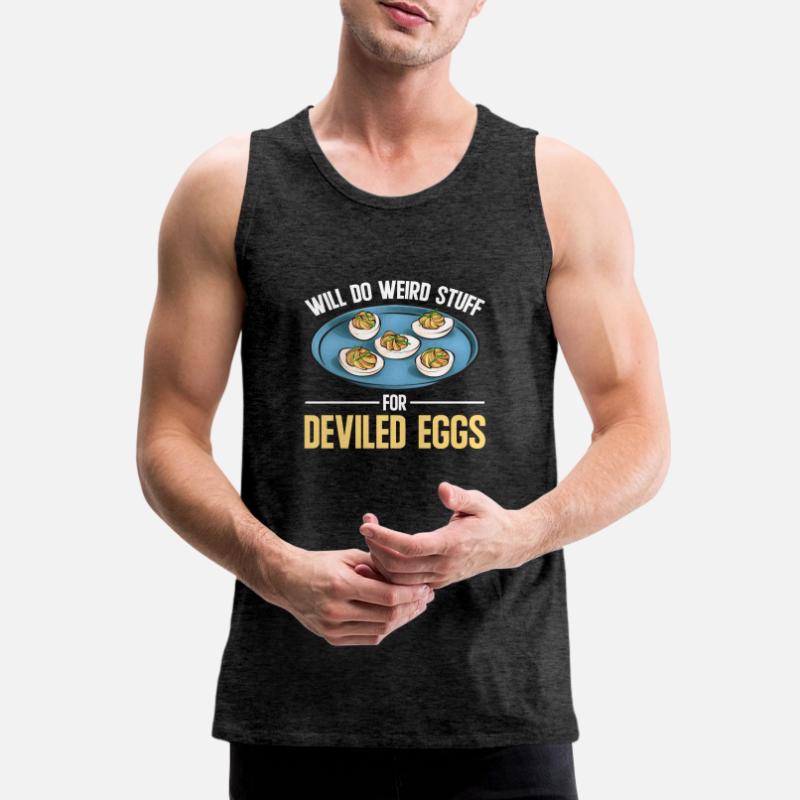 Stuffed Eggs Deviled Eggs Men's Premium Organic Tank Top