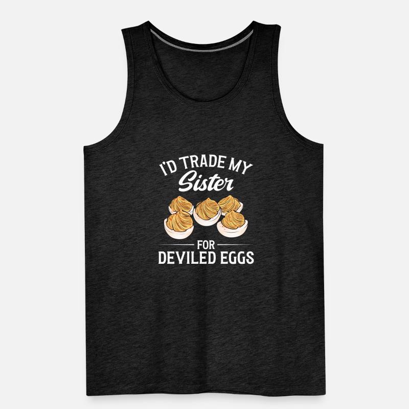 Gefüllte Eier Deviled Eggs Männer Premium Bio Tank Top