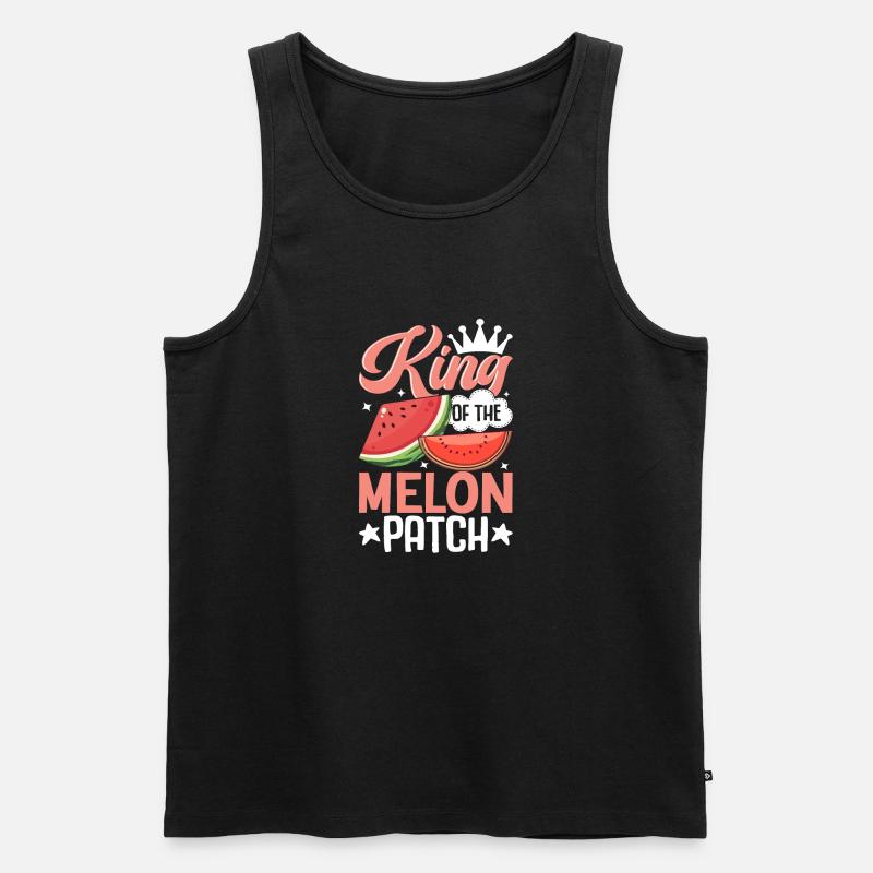 Melon Gift - Männer Premium Bio Tank Top - Schwarz
