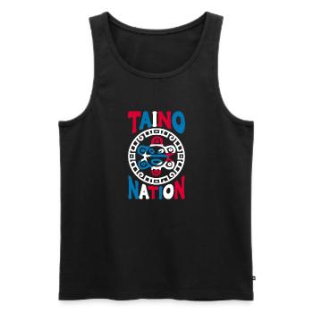 Porto Rico Drapeau Pays Nationalité Pr Boricua - Débardeur bio Premium Homme - noir - Devant - Michal (187cm)