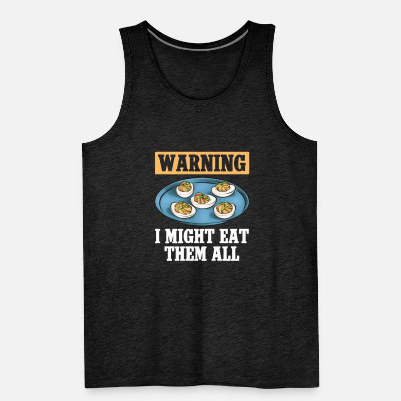 Gefüllte Eier Deviled Eggs Männer Premium Bio Tank Top