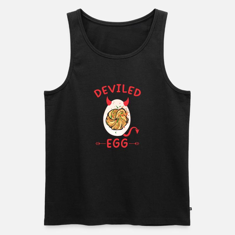 Stuffed Eggs Deviled Eggs - Men's Premium Organic Tank Top - black